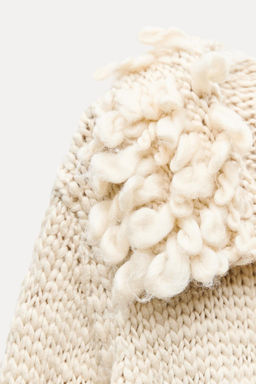 KNIT CARDIGAN WITH FRINGING - Zara фото 6