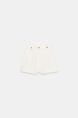 FALDA PANTAL?N TEJIDO R?STICO / Crudo - Zara фото 10