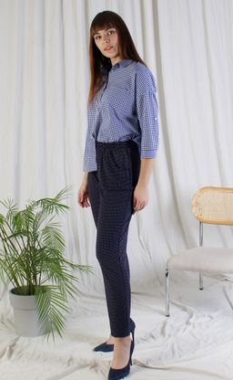 Женские летние брюки Трикотаж масло-холодок"тюльпан"