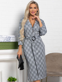 Платье Фокси (серое) П15438-4М