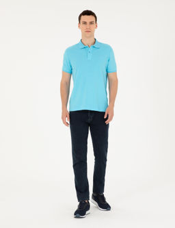 Turkuaz Slim Fit Basic Ti__rt - Pierre cardin фото 11
