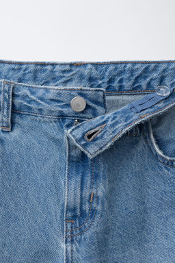 TURN-UP WIDE-LEG JEANS - Zara фото 3
