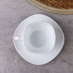 Чайный набор 12 предметов 250 мл белый квадратная форма А / FXB220/FBD220-6A (WHITE ) /уп.8/ картон - Галеонтрейд фото 5