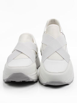 03-A1030-9 WHITE Кроссовки женские (натуральная кожа)