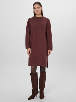 Платье женское бордовое