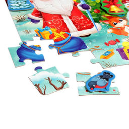 Пазл с липучками Весёлый Новый год, 54 детали - Puzzle time фото 3