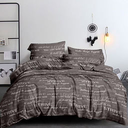 Постельное белье, комплект 2-х спальный "Записки любимой" 4 предмета: пододеяльник 175х215см, евро-простыня 220х240см, 2 наволочки 70х70см с клапаном-запахом, полисатин "Премиум SP" 85г/м2, упаковка "классическая" ПВХ 32х41см, "Домашняя мода" (Россия