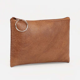 Кошелёк на молнии, цвет светло-коричневый