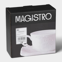 Чайная пара Magistro фарфоровая Kingdom, кружка 250 мл