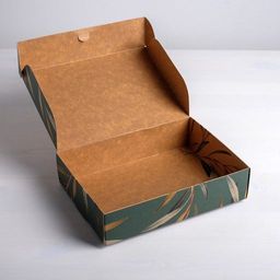 Коробка подарочная складная крафтовая, упаковка, «Present», 21 х 15 х 5 см