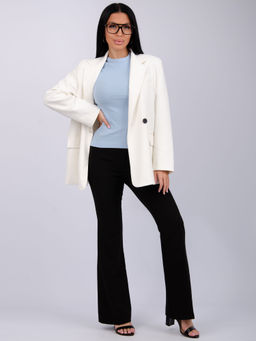 Футболка "Скимс" голубая, трикотаж лапша