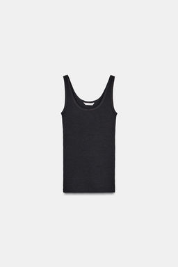 TOP RIB R?STICO / Carb?n - Zara фото 9