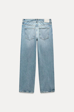 Z1975 MID-WAIST STRAIGHT CROPPED JEANS - Zara фото 12