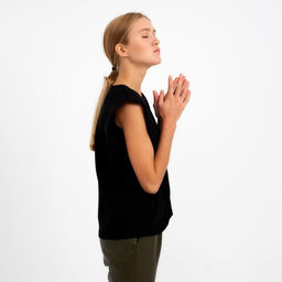 Майка женская MINAKU OVERSIZE FIT: чёрный, размер 44