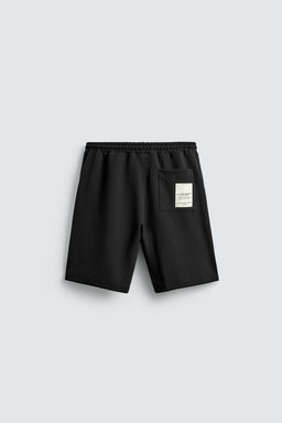 INTERLOCK BERMUDA SHORTS WITH LABEL - Zara фото 8