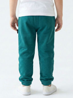 Спортивные штаны на резинке 22-9816 зеленый - Mini maxi фото 4