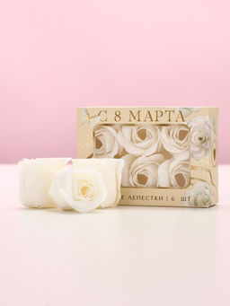 Мыло лепестковое «C 8 Марта», 6 шт., аромат цветочный, Чистое счастье