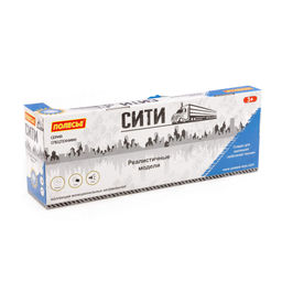 Сити, автомобиль-лесовоз с прицепом инерционный (со светом и звуком) (синий) (в коробке) - Полесье фото 6