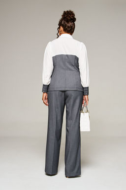 Костюм Beautiful Free 6377-Р белый/серый - Beautiful&free фото 6