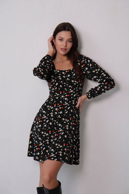 Платье с вырезом каре отрезное по талии - Martichelli фото 49