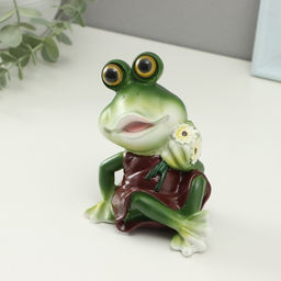 Фигурка полистоун TAKE IT EASY Лягушка с ромашкой, 7?9.5?11.5 см