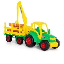 Чемпион, трактор + прицеп-лесовоз (в сеточке) - Полесье фото 4