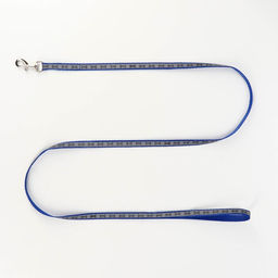 Комплект светоотражающий Косточки, ошейник 120 х 1 см, ОШ 28-36 см, ОГ 28-36 см, синий - Пижон фото 7