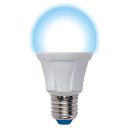 LED-A60 13W/6500K/E27/FR PLP01WH Лампа светодиодная. Форма А, матовая. Серия Яркая. Дневной свет (6500K). Картон. ТМ Uniel.