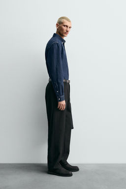 COTTON - CASHMERE DENIM SHIRT - Zara фото 4