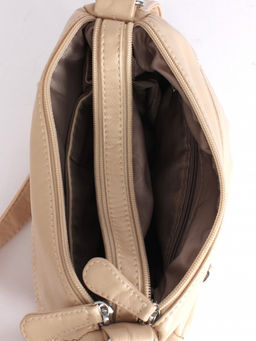 Сумка женская искусственная кожа Guecca-117, 2 отд, плечевой ремень св.бежевый SALE 264086 - Adelia фото 7