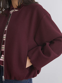 Bisiklet Yaka Kad?n Ka?e Ceket