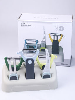 Набор овощечисток 6 в1 для кулинарных шедевров унгиверсальная - Buro фото 2