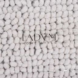 Коврик для дома LaDоm, букли, плотность 1100 г, 5080 см, серый