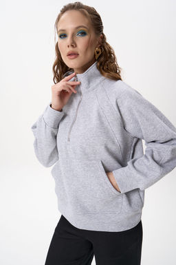 Свитшот Деми (темно-серый) - Эльза фото 16