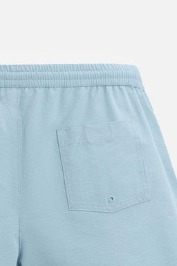 REGULAR FIT SEERSUCKER DENIZ SORTU - Zara фото 4