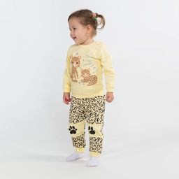 CRB wear/CWNG 90063-30-299 Комплект для девочки (джемпер, брюки), светло-желтый/Ex.Cherubino