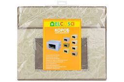 Короб складной для хранения 50*40*30 см Бежевые сердца + 2 ручки и прозрачное окно - Elan gallery фото 7