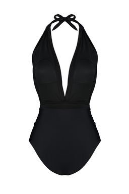 TRENDYOLMILLA Siyah Derin Dekolteli Buzgulu Regular Mayo TBESS22MA0100  фото 13