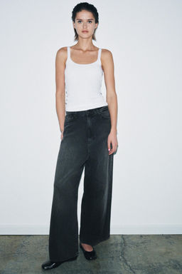 ZW COLLECTION LOW-RISE LOOSE BAGGY LEG JEANS - Zara фото 8