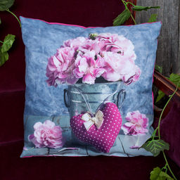 Подушка декоративная с фотопечатью 40х40 см, габардин, Мрамор - Традиция фото 4