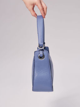 Сумка кожаная на плечо Deboro 30790 сиреневый закат