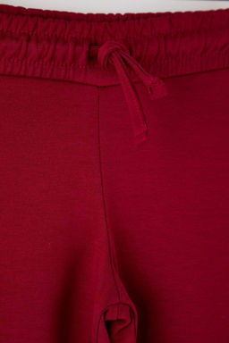 Antrasit-Bej Pamuklu 2li Duz/Basic Beli Lastikli Orme K?z Cocuk Pantolon TKDAW26TA00002 - Trendyolmilla фото 6