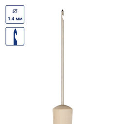 Gamma CON-03 Шило сапожное (с крючком) с березовой ручкой 1 шт в чехле d 1,4