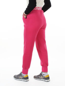 2611 CRIMSON Штаны утепленные спортивные женские (85% хлопок, 10% полиэстер, 5% спандекс)