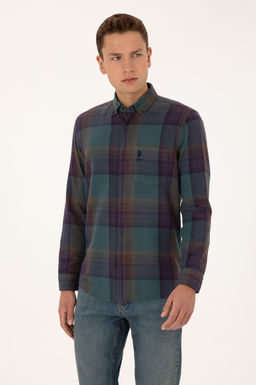 Erkek Koyu Ye_il Uzun Kollu G_mlek