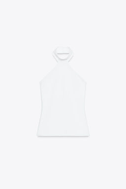 POLYAMIDE HALTER TOP - Zara фото 42