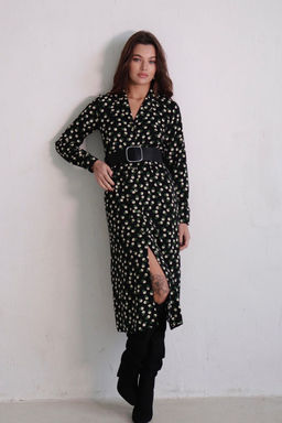 Платье-рубашка с английским воротником принт - Martichelli фото 180