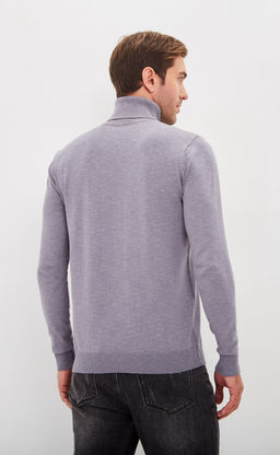 Водолазка F021-15608 grey melange - Fine joyce фото 5