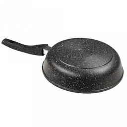 Сковорода-гриль с тефлоновым покрытием д26см "Гранит", h7см, s0,4см, съемная ручка из термостойкого пластика (Россия)