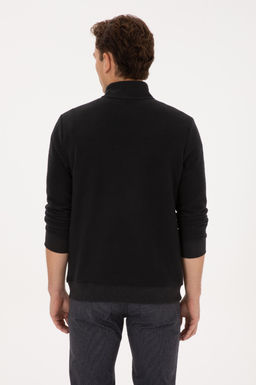 Erkek Siyah Basic Sweatshirt - U.s. polo assn фото 5